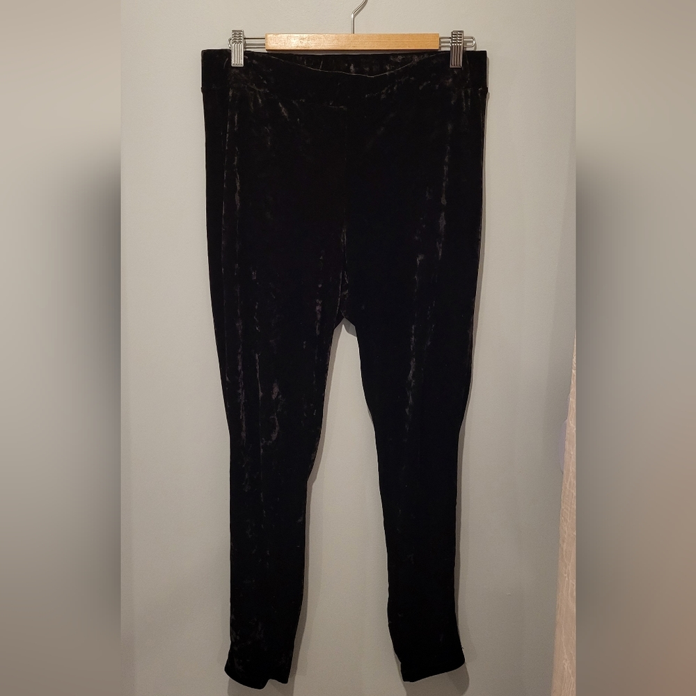 Black Velvet Leggings